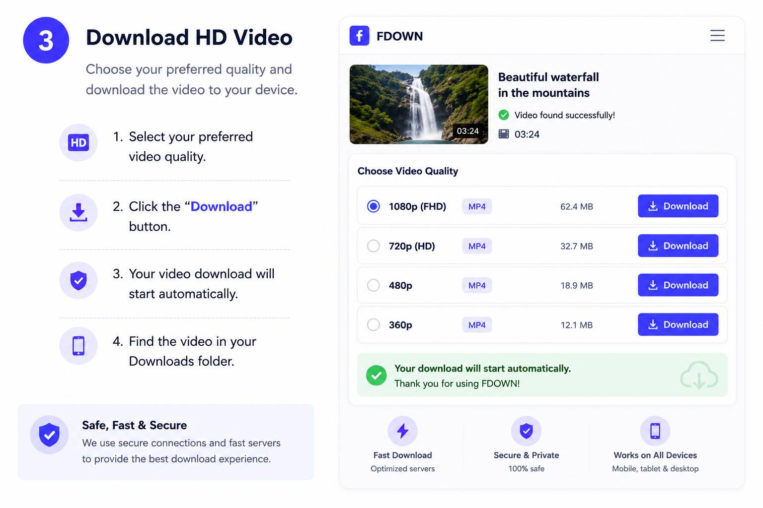 Download Facebook video